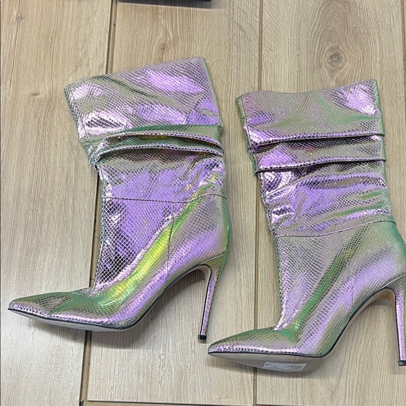 Nine West Iridescent Heeled Boots - Picture 6 of 9